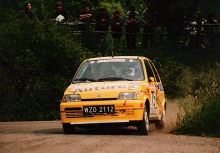 Jacek Sikora i Marek Kaczmarek - Fiat Cinquecento Sporting.